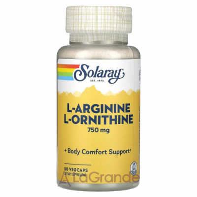 Solaray L-Arginine L-Ornithine 750 mg ����������� ������� 