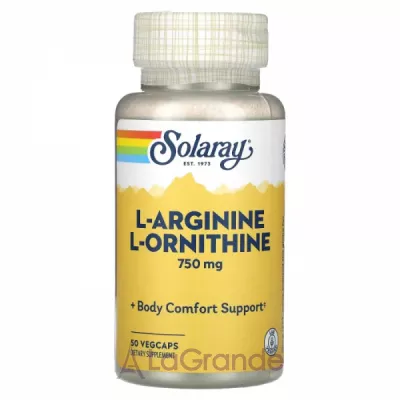 Solaray L-Arginine L-Ornithine 750 mg ����������� ������� 