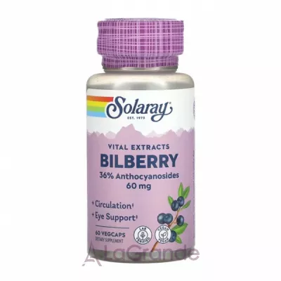 Solaray Vital Extracts Bilberry 60 mg ����������� ������� 