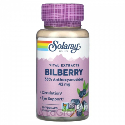 Solaray Vital Extracts Bilberry 42 mg ����������� ������� 