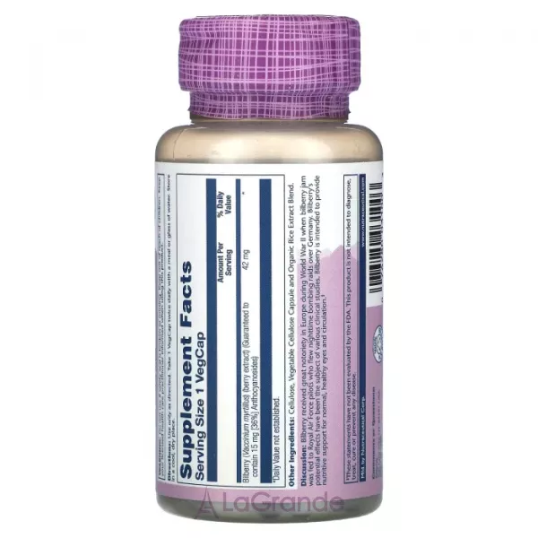 Solaray Vital Extracts Bilberry 42 mg ����������� ������� 