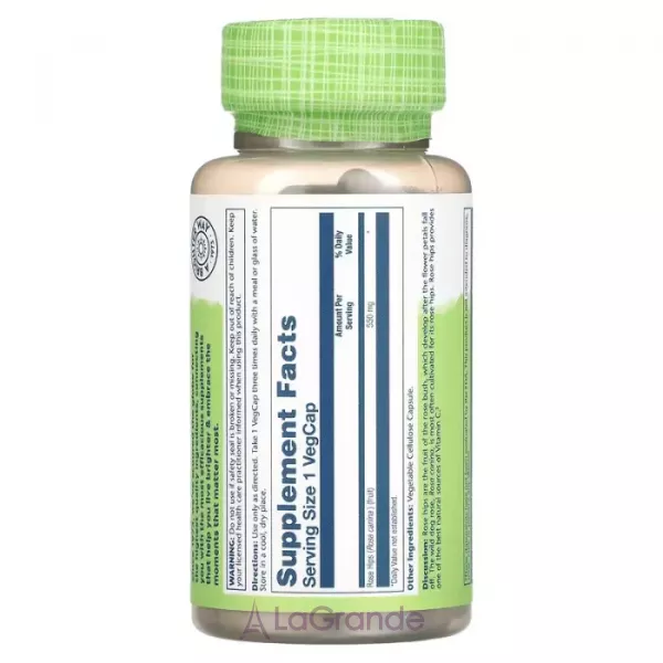 Solaray True Herbs Rose Hips 550 mg ����������� ������� 