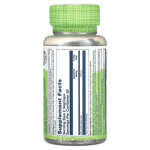 Solaray True Herbs Nettle 900 mg ĳ������ ������� 