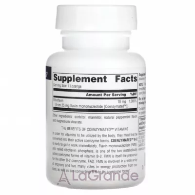 Source Naturals Coenzymated B-2 25 mg Peppermint ����������� ������� 