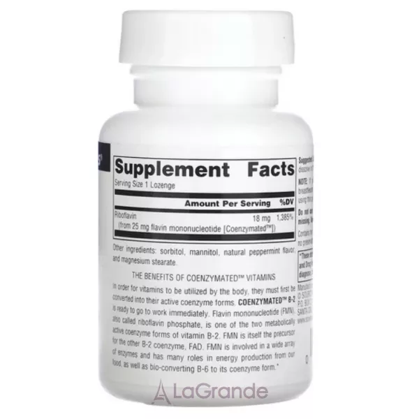 Source Naturals Coenzymated B-2 25 mg Peppermint ĳ������ ������� 