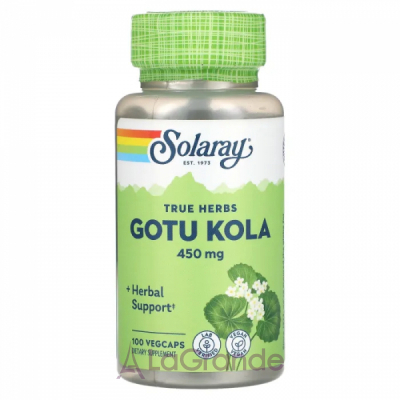 Solaray True Herbs Gotu Kola 450 mg ����������� ������� 