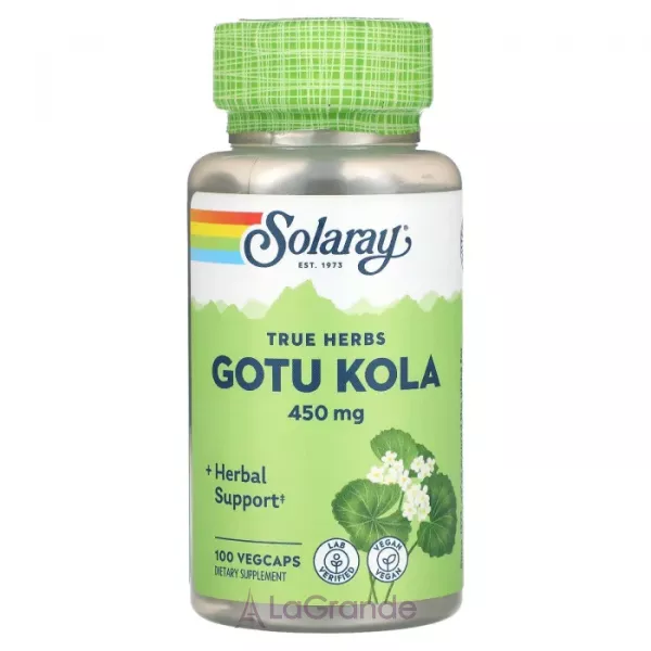 Solaray True Herbs Gotu Kola 450 mg ����������� ������� 