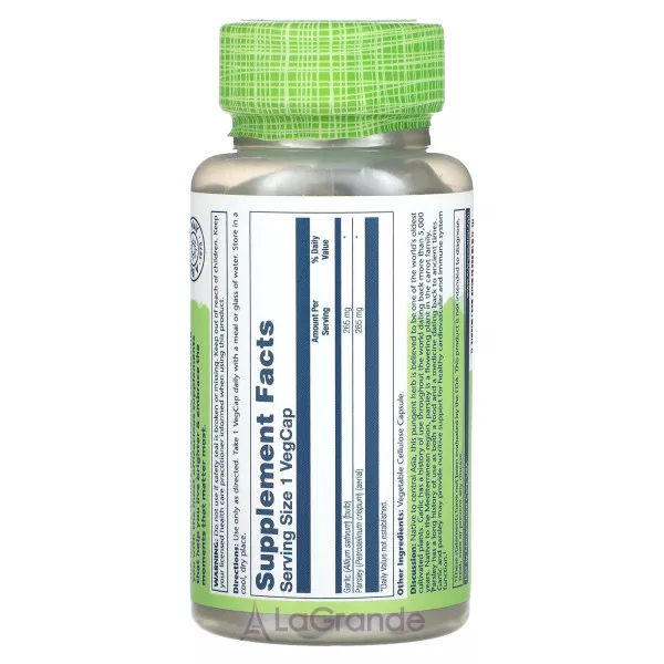 Solaray True Herbs Garlic Parsley 530 mg ĳ������ ������� 