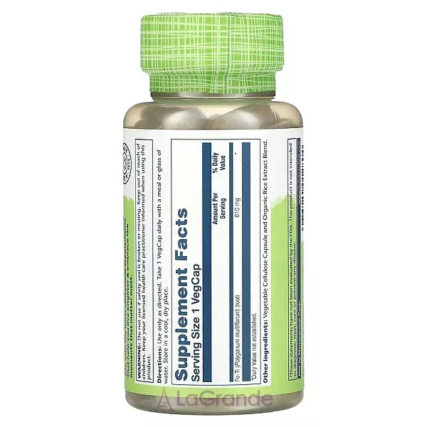 Solaray True Herbs Fo-Ti He-Shou-Wu 610 mg ����������� ������� 