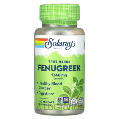 Solaray True Herbs Fenugreek 1240 mg ����������� ������� 