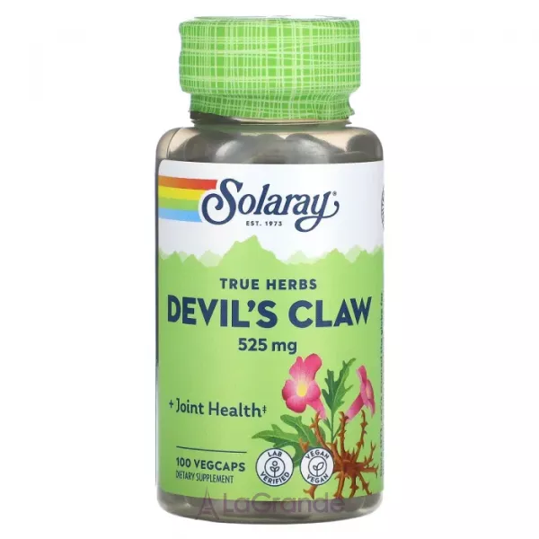 Solaray True Herbs Devil's Claw 525 mg ĳ������ ������� 