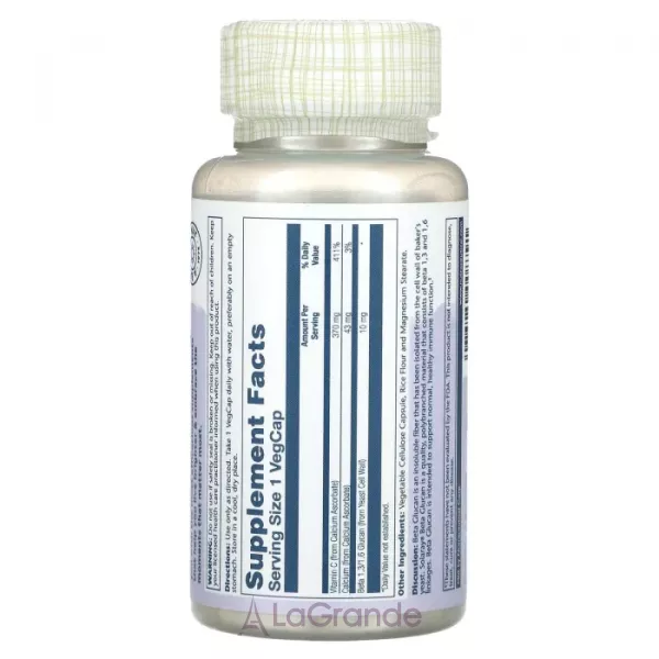 Solaray Beta Glucan with Vitamin C ����������� ������� 