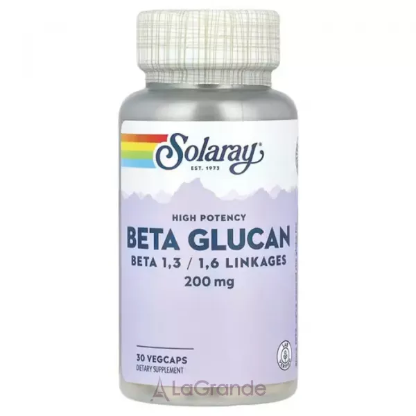 Solaray Beta Glucan 200 mg ĳ������ ������� 
