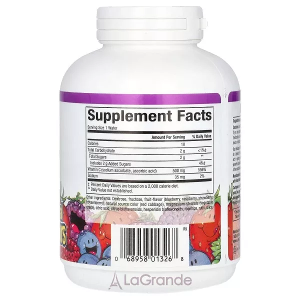Natural Factors Vitamin C 500 mg Blueberry Raspberry And Boysenberry �������� �������� � ������� C, � ������ ������, ������ �� ��������� �����