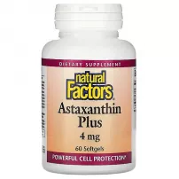 Natural Factors Astaxanthin Plus 4 mg ����������� ������� "����������� ����", 4 ��