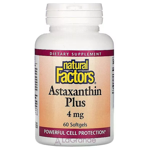 Natural Factors Astaxanthin Plus 4 mg ĳ������ ������� 