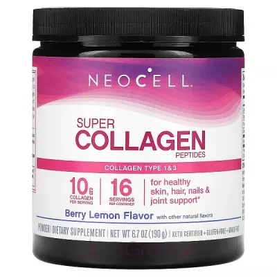 Neocell Super Collagen Peptides Berry Lemon Flavor ĳ������ ������� � ������� 