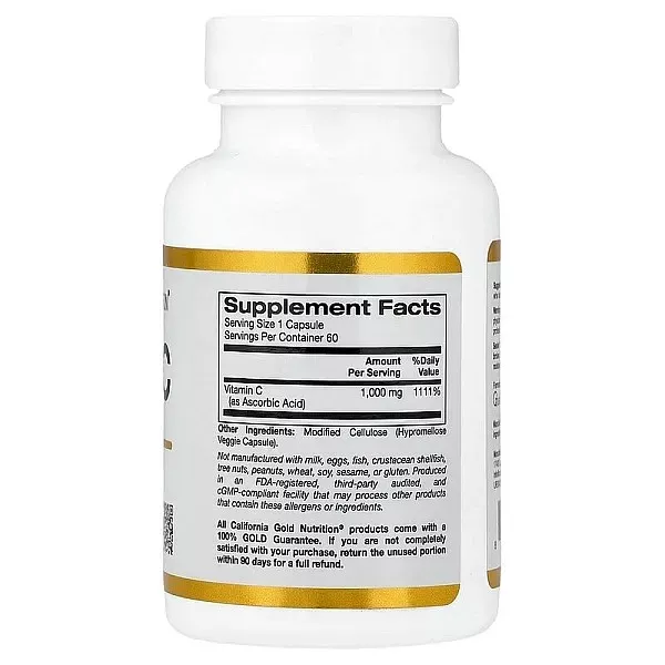California Gold Nutrition Vitamin C With Quali-C 1000 mg ĳ������ ������� 
