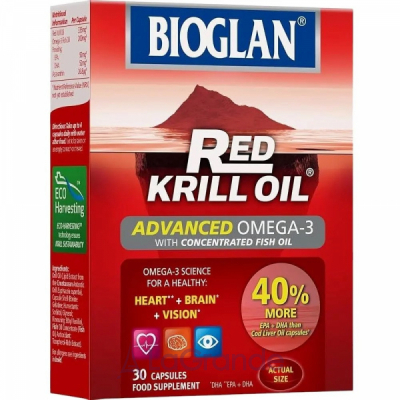Bioglan Red Krill Oil Advanced Omega-3 With Concentrated Fish Oil ĳ������ ������� 