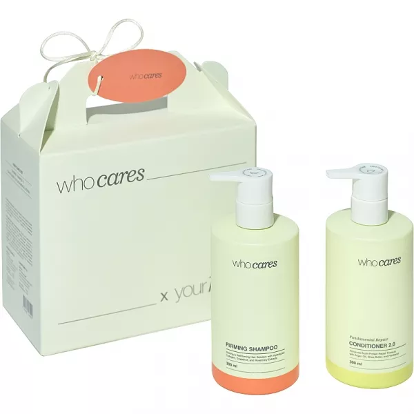 Who Cares Hair Care Set Firming Shampoo x Conditioner 2.0 ���� ��� ������� (shm/300ml + h/cond/300ml)
