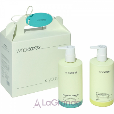 Who �ares Hair Care Set Balancing Shampoo x Conditioner 2.0 ����� ��� ����� �� �������� (shm/300ml + h/cond/300ml)