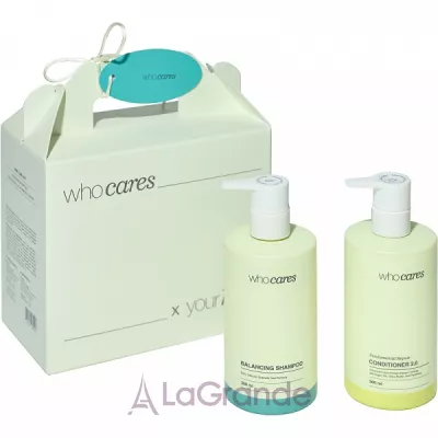 Who �ares Hair Care Set Balancing Shampoo x Conditioner 2.0 ����� ��� ����� �� �������� (shm/300ml + h/cond/300ml)
