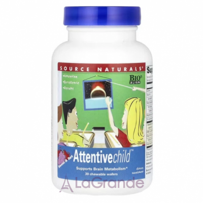 Source Naturals Attentive Child Fruit ���� ��� ������������ ����� �� ���������� ���'�� ���� � ��������� ���������.