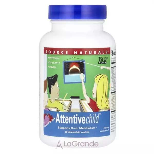 Source Naturals Attentive Child Fruit ���� ��� ������������ ����� �� ���������� ���'�� ���� � ��������� ���������.