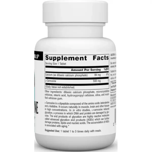 Source Naturals L-Carnosine 500 mg ����������� ������� 