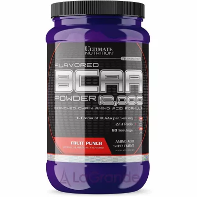 Ultimate Nutrition BCAA 12000 Powder Fruit Punch �������� ���������� BCAA 