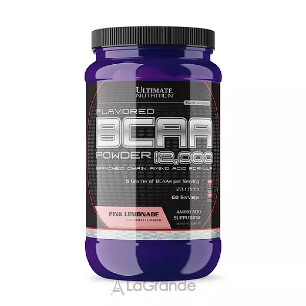Ultimate Nutrition BCAA 12000 Powder Pink Lemonade �������� ����������� BCAA 