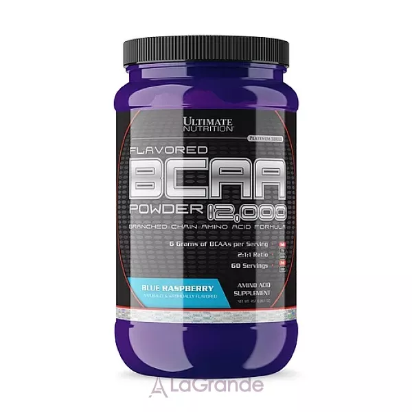 Ultimate Nutrition BCAA 12000 Powder Blue Raspberry �������� ����������� BCAA 