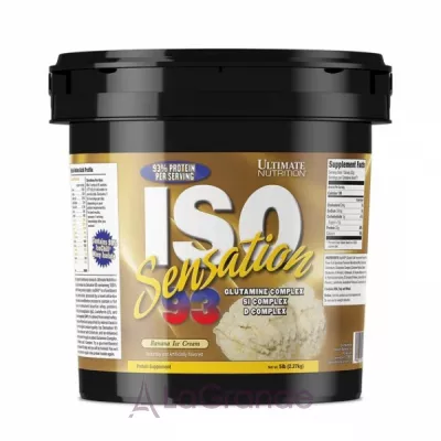 Ultimate Nutrition Iso Sensation Banana Ice Cream ������������ ������ Iso Sensation 