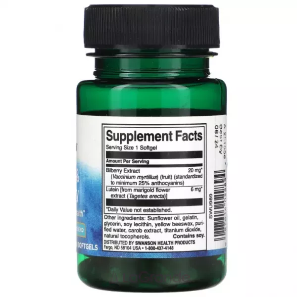 Swanson Lutein & Bilberry ĳ������ ������� 
