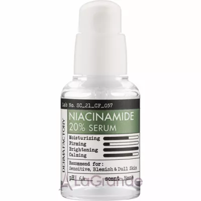 Derma Factory Niacinamide 20% Serum ����������� ��������� ��� ������� � ����������� 20%