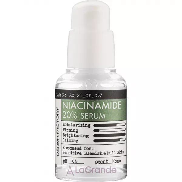 Derma Factory Niacinamide 20% Serum ������������� ��������� ��� ���� � ������������ 20%