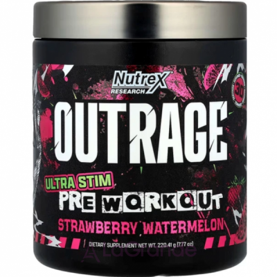 Nutrex Research Outrage Ultra Stim Pre Workout Strawberry-Watermelon ����������������� �������� 