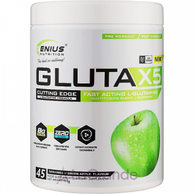 Genius Nutrition Gluta-X5 Green Apple ����������� 