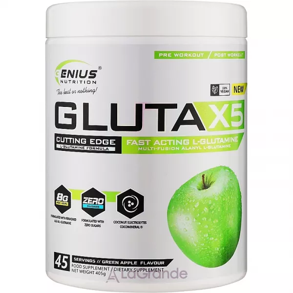 Genius Nutrition Gluta-X5 Green Apple ������������ 