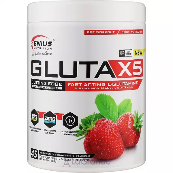 Genius Nutrition Gluta-X5 Strawberry ������������ 