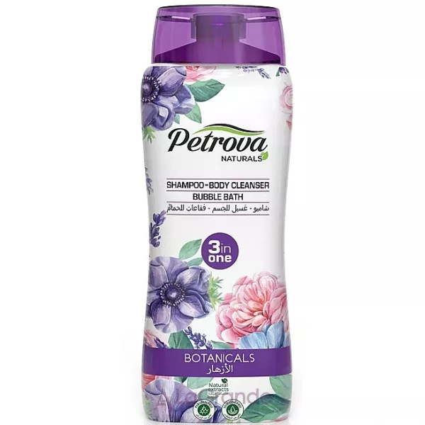 Petrova Naturals Shampoo-Body Cleanser Bubble Bath Botanicals ������� 3 � 1 