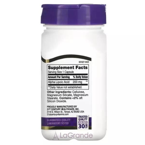 21st Century Alpha Lipoic Acid 200 mg ����������� ������� 