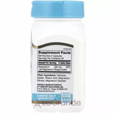 21st Century Magnesium Glycinate 200 mg ĳ������ ������� 