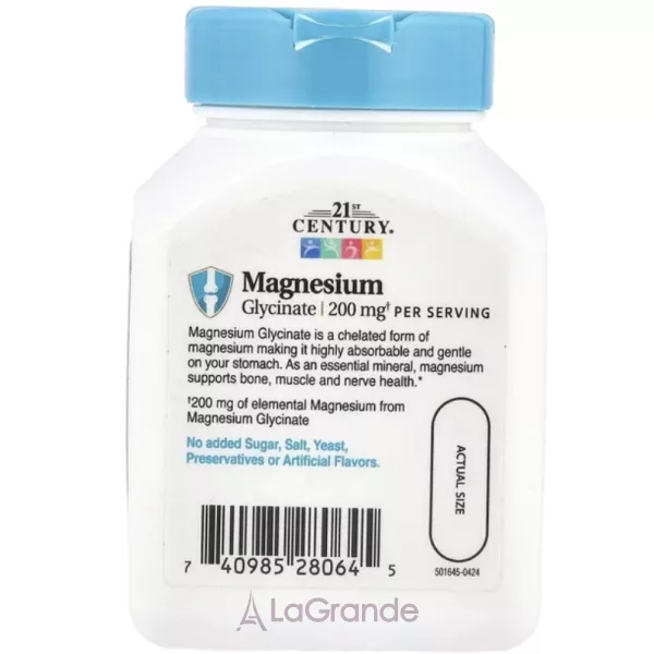 21st Century Magnesium Glycinate 200 mg ĳ������ ������� 
