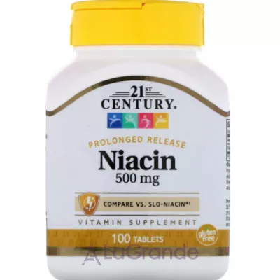 21st Century Niacin 500 mg ����������� ������� 