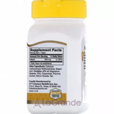 21st Century Niacin 500 mg ����������� ������� 
