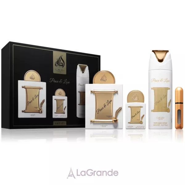 Lattafa Perfumes Peace & Love ����� (��������������� ���� 100 �� + ��������������� ���� 20 �� + ���������� 200 ��)