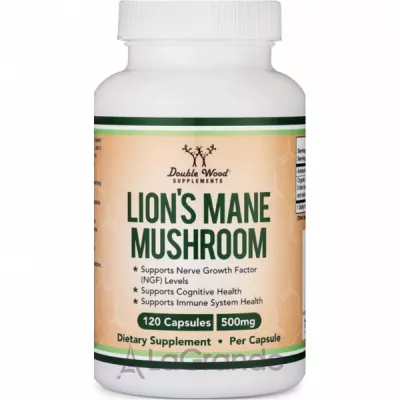 Double Wood Lion's Mane Mushroom 500 mg ����������� ������� 