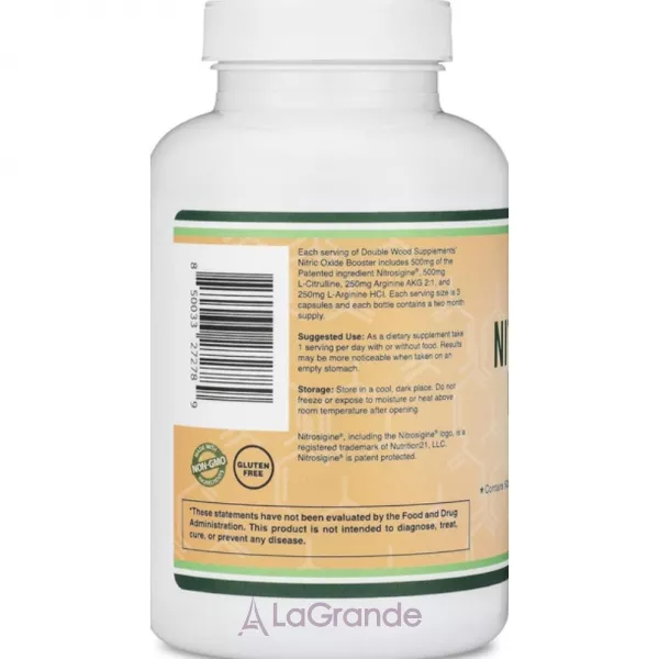Double Wood Nitric Oxide Booster 1500 mg ĳ������ ������� ��� �������� ���� ������ ����� 1500 ��