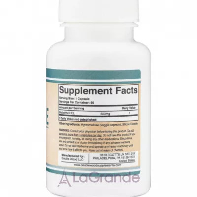 Double Wood  Berberine 500 mg ����������� ������� 